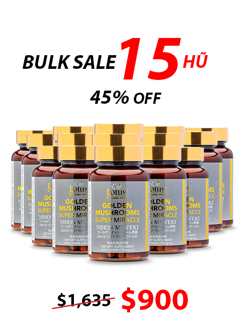 GLUCOSAMINE & 4 GOLDEN JAPANESE MUSHROOMS 日本四大貴重きのこ