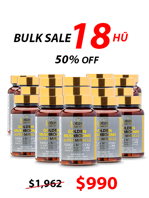 GLUCOSAMINE & 4 GOLDEN JAPANESE MUSHROOMS 日本四大貴重きのこ