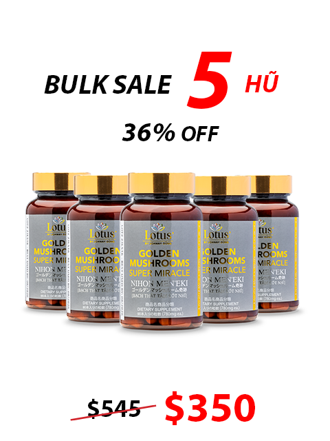 GLUCOSAMINE & 4 GOLDEN JAPANESE MUSHROOMS 日本四大貴重きのこ
