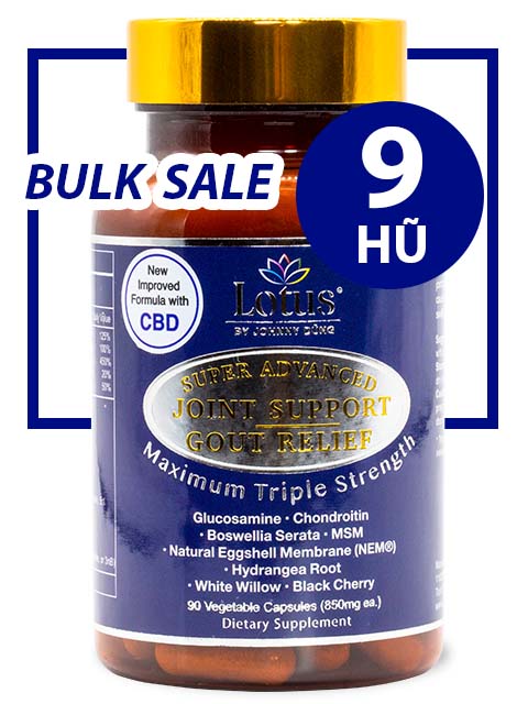 BULK SALE SAVING 9 HŨ - JOINT SUPPORT GOUT RELIEF CHỐNG ĐAU NHỨC XƯƠNG KHỚP