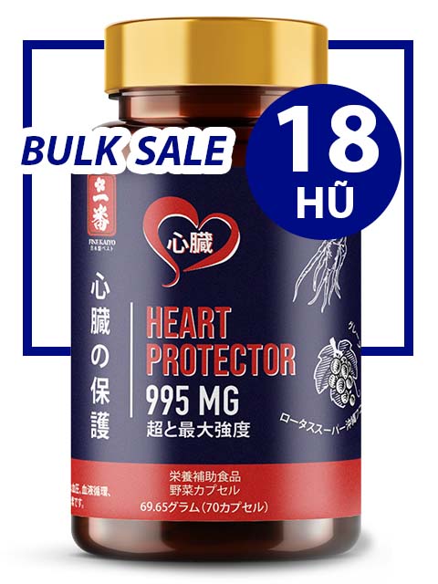 BULK SALE 18 HŨ - DƯỢC THẢO BẢO VỆ TIM HEART PROTECTOR 995MG