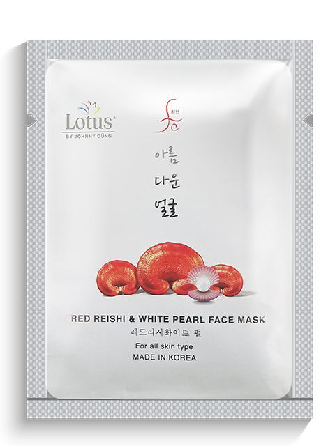 LOTUS RED REISHI & WHITE PEARL FACE MASK