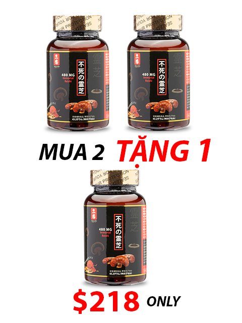 JAPANESE NANO RED REISHI - THUẦN LINH CHI ĐỎ 480MG パワフル赤霊芝