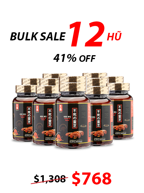 JAPANESE NANO RED REISHI - THUẦN LINH CHI ĐỎ 480MG パワフル赤霊芝
