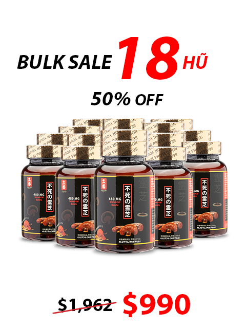 JAPANESE NANO RED REISHI - THUẦN LINH CHI ĐỎ 480MG パワフル赤霊芝