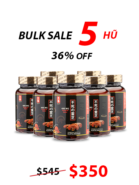 JAPANESE NANO RED REISHI - THUẦN LINH CHI ĐỎ 480MG パワフル赤霊芝