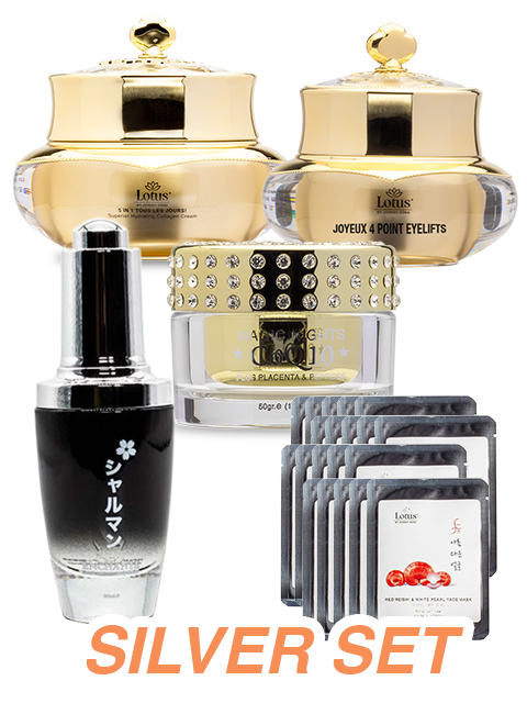 SUPER SILVER SET - BỘ DƯỠNG DA NGÀY ĐÊM TUYỆT HẢO スーパーシルバー – スキンケア