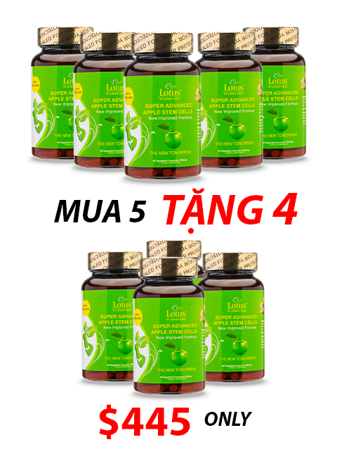 SUPER ADVANCED APPLE STEM CELLS PLUS GIẢM CÂN TỰ NHIÊN 幹細胞スリム