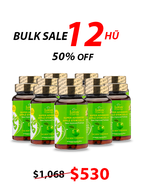 SUPER ADVANCED APPLE STEM CELLS PLUS GIẢM CÂN TỰ NHIÊN 幹細胞スリム