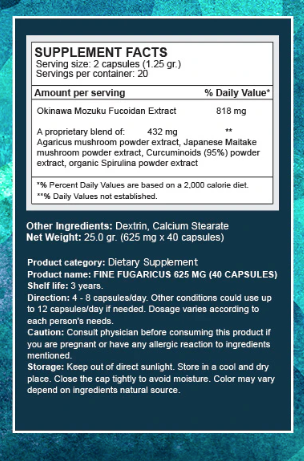 COMBO SUPER POWER 1 - SUPER FUCOIDAN LIQUID 5,357MG & FUGARICUS フコイダン力&アガリクス