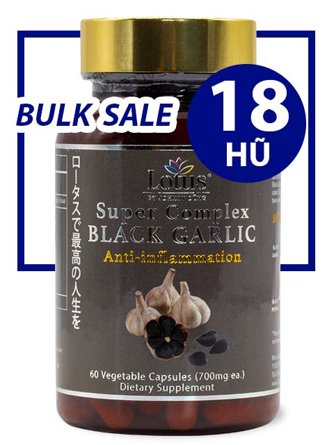 BULK SALE 18 HŨ - JAPANESE BLACK GARLIC & RED CURCUMIN, TỎI ĐEN NGHỆ ĐỎ
