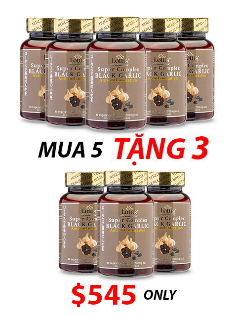 SUPER JAPANESE BLACK GARLIC & RED CURCUMIN - TỎI ĐEN NGHỆ ĐỎ黒ニンニク赤ウコン