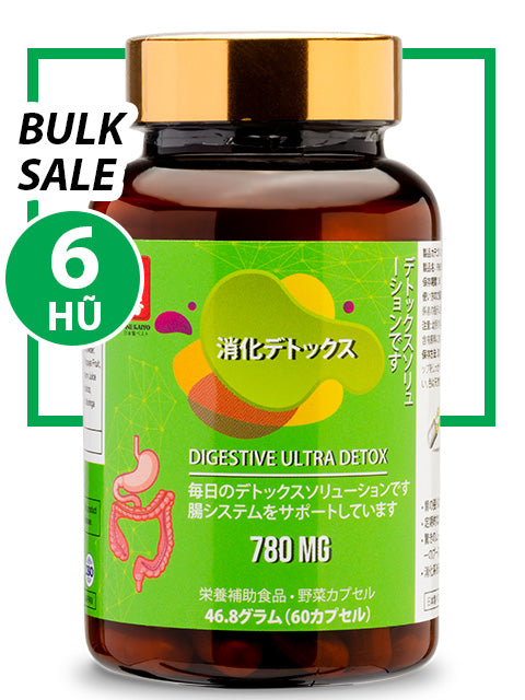 BULK SALE SAVING 6 HŨ - DIGESTIVE ULTRA DETOX - LOẠI BỎ ĐỘC TỐ