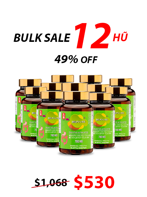 ULTRA DETOX FOR DIGESTION - NHUẬN TRƯỜNG, LOẠI BỎ ĐỘC TỐ 浄化とデトックス