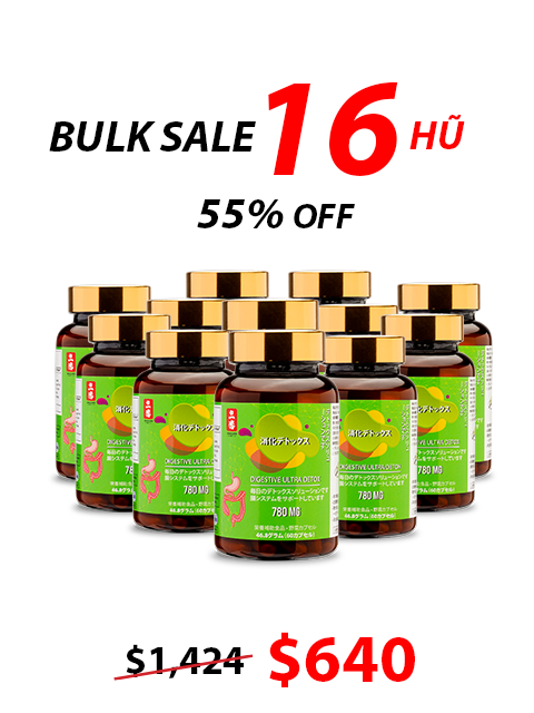 ULTRA DETOX FOR DIGESTION - NHUẬN TRƯỜNG, LOẠI BỎ ĐỘC TỐ 浄化とデトックス