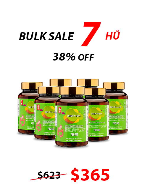 ULTRA DETOX FOR DIGESTION - NHUẬN TRƯỜNG, LOẠI BỎ ĐỘC TỐ 浄化とデトックス