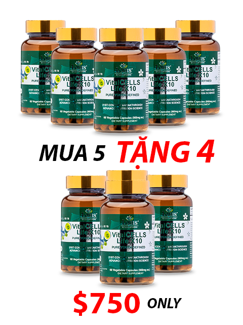 VitalCELLS LIFE X10 - TRƯỜNG SANH TỰ CHI THẢO テロメアからの生命力