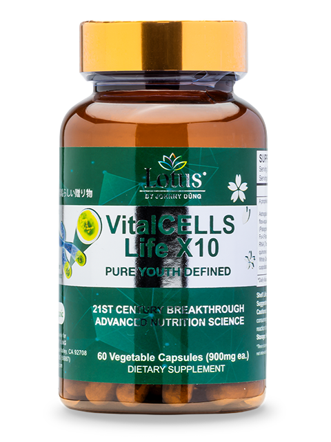 VitalCELLS LIFE X10 - TRƯỜNG SANH TỰ CHI THẢO テロメアからの生命力