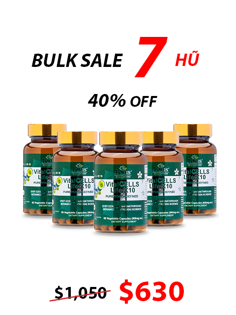 VitalCELLS LIFE X10 - TRƯỜNG SANH TỰ CHI THẢO テロメアからの生命力