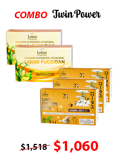 COMBO TWIN POWER WELLNESS - SUPER FUCOIDAN LIQUID & SUPER FUCOICEPS ツインウェルネス