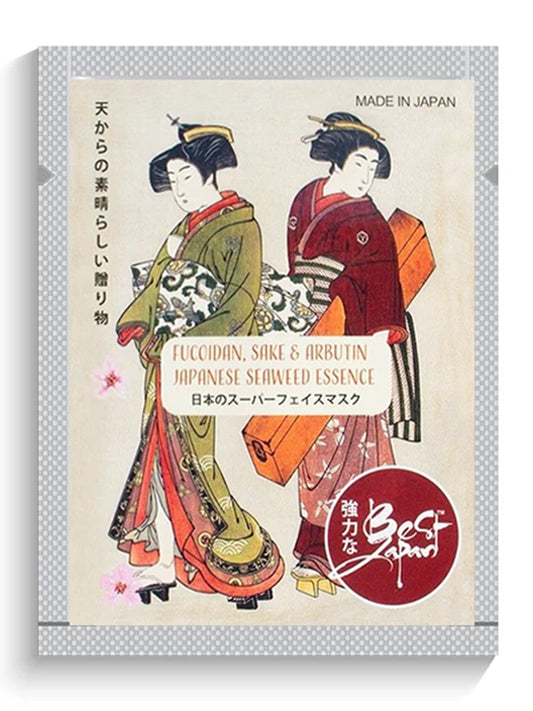 JAPANESE SUPER LUXURY FUCOIDAN ESSENCE FACE MASK 極上海藻マスク