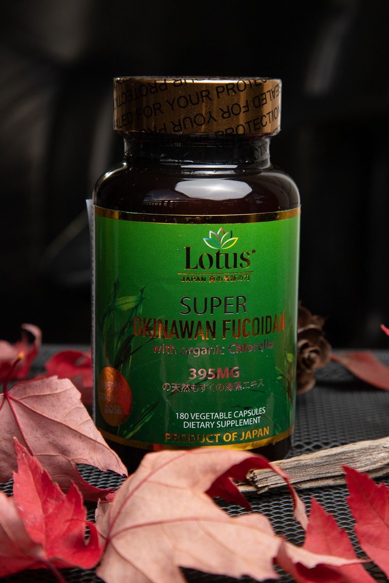 SUPER OKINAWAN FUCOIDAN CHLORELLA 395MG - 180 CAPS フコイダン&クロレラ