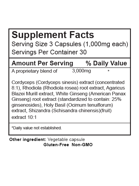 SUPER ADVANCED TIBETAN CORDYCEPS MIX 1,000MG 活力を育む自然の恵み