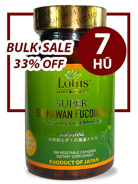 BULK SALE SAVING 7 HŨ - OKINAWA SUPER FUCOIDAN 395MG (180 CAPS)