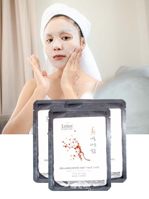 LOTUS COLLAGEN BIRD'S NEST FACE MASK