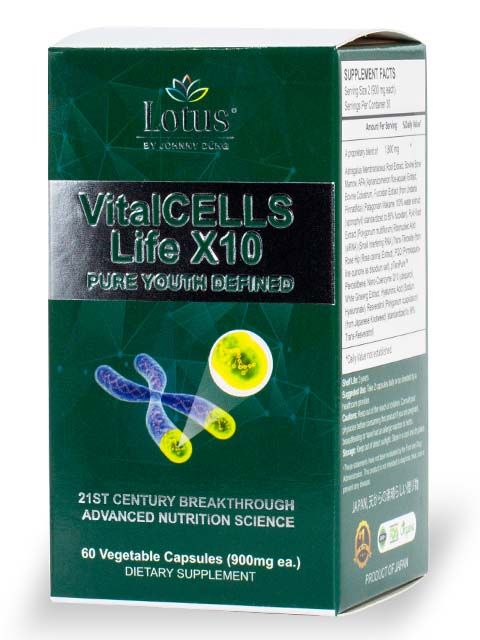 VitalCELLS LIFE X10 - TRƯỜNG SANH TỰ CHI THẢO テロメアからの生命力