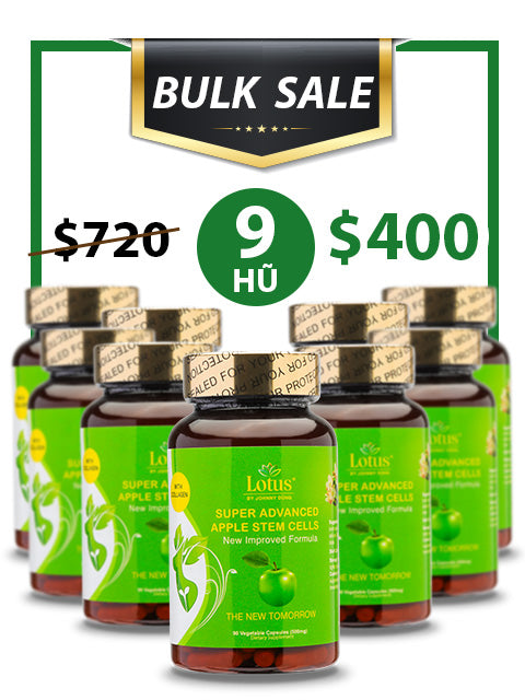 BULK SALE SAVING 9 HŨ - ADVANCED APPLE STEM CELL GIẢM CÂN THỤY SĨ