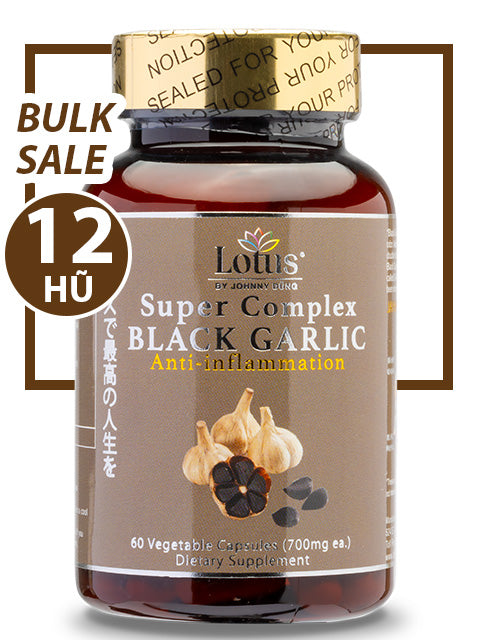 BULK SALE 12 HŨ - JAPANESE BLACK GARLIC & RED CURCUMIN, TỎI ĐEN NGHỆ ĐỎ