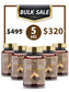 BULK SALE 5 HŨ - JAPANESE BLACK GARLIC & RED CURCUMIN, TỎI ĐEN NGHỆ ĐỎ
