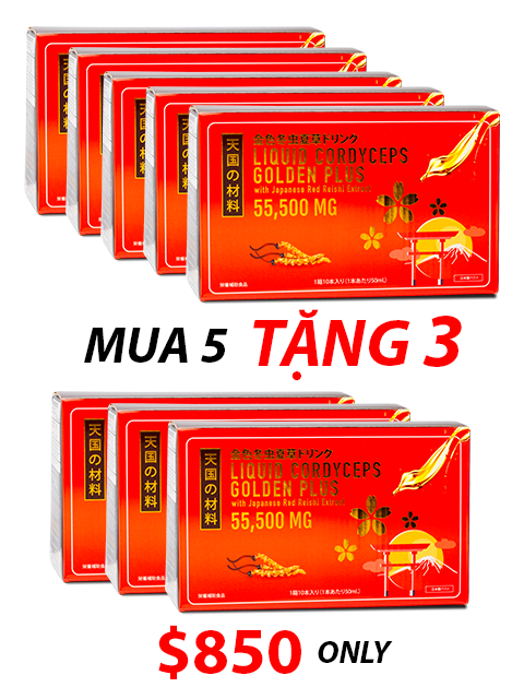 LIQUID CORDYCEPS - NƯỚC UỐNG ĐÔNG TRÙNG HẠ THẢO LINH CHI ĐỎ 冬虫夏草ドリンク