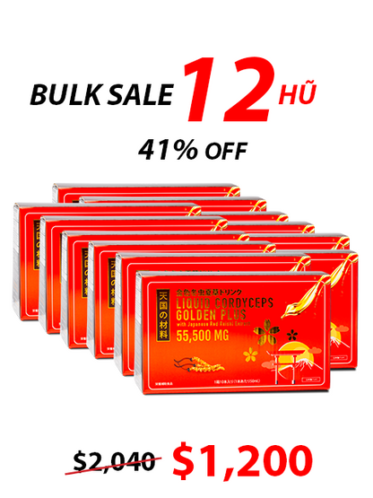 LIQUID CORDYCEPS - NƯỚC UỐNG ĐÔNG TRÙNG HẠ THẢO LINH CHI ĐỎ 冬虫夏草ドリンク