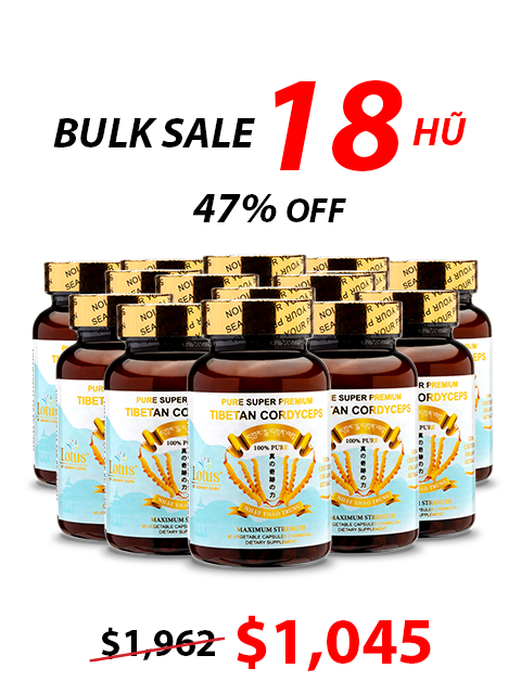 SUPER PREMIUM CORDYCEPS PURE 1,000MG - 90 VIÊN