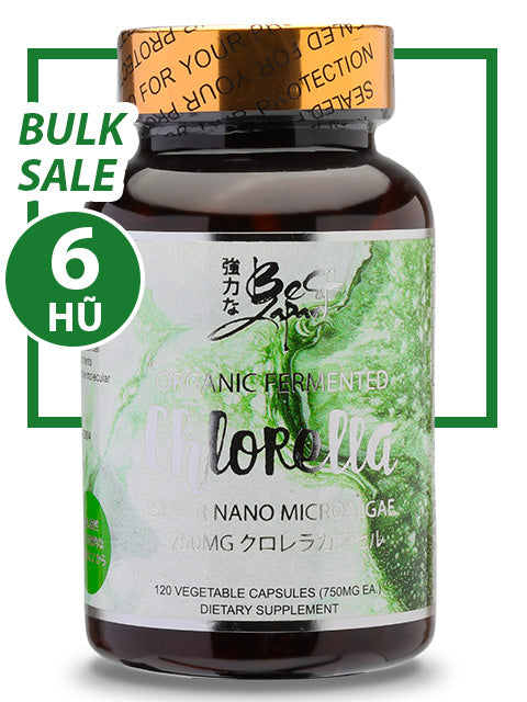 BULK SALE SAVING 6 HŨ - NANO, ORGANIC CHLORELLA ĐƠN DƯƠNG TẢO