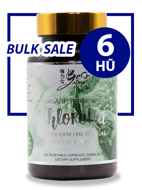 BULK SALE SAVING 6 HŨ - NANO, ORGANIC CHLORELLA ĐƠN DƯƠNG TẢO