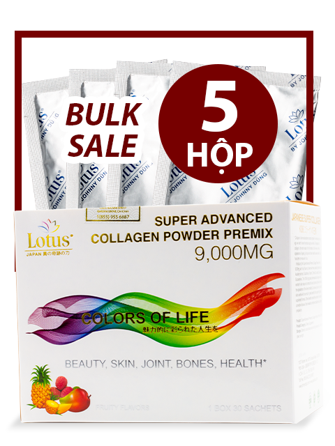 BULK 5 BOXES - JAPANESE SUPER COLLAGEN POWDER PREMIX 9,000MG