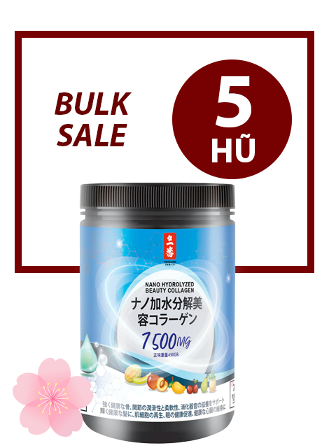 BULK 5 JARS - NANO BEAUTY PREMIUM COLLAGEN POWDER 7,500MG