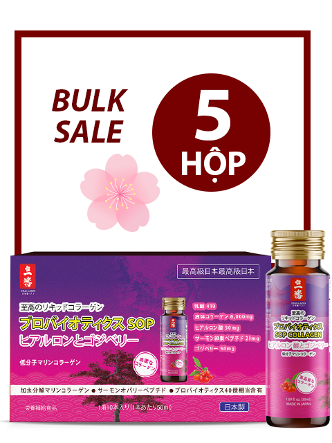 BULK SALE 5 BOXES - JAPANESE SUPER COLLAGEN HANA SOP 23,500MG