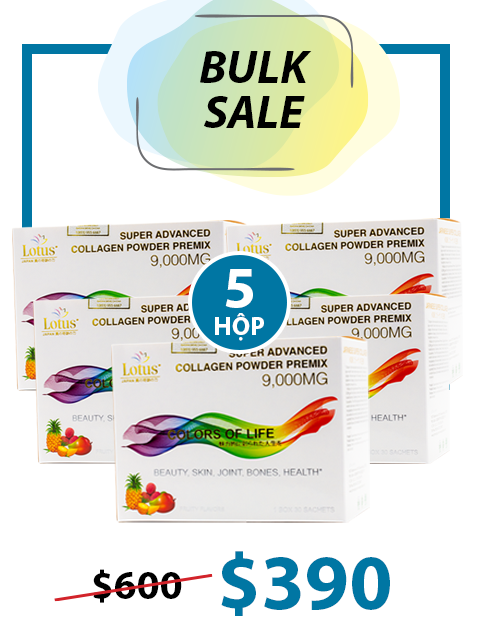 BULK 5 BOXES - JAPANESE SUPER COLLAGEN POWDER PREMIX 9,000MG