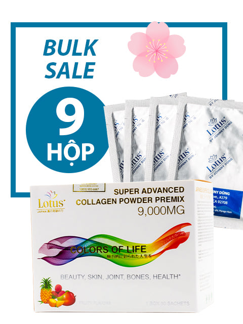 BULK SALE 9 BOXES - JAPANESE SUPER COLLAGEN POWDER PREMIX 9,000MG