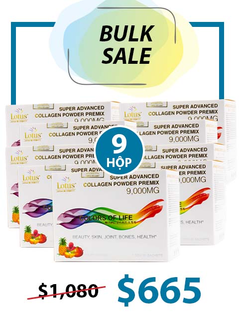 BULK SALE 9 BOXES - JAPANESE SUPER COLLAGEN POWDER PREMIX 9,000MG