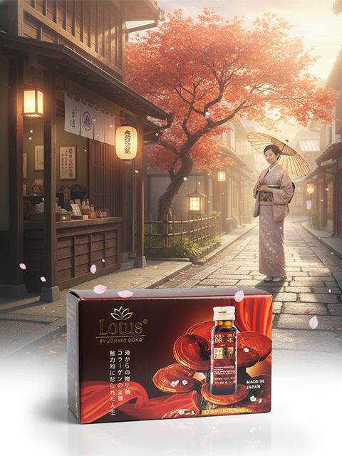 JAPANESE SUPER COLLAGEN REISHI GLUCOSAMINE 25,000MG 極上赤霊芝