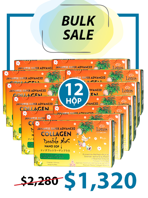 BULK 12 BOXES - JAPANESE SUPER COLLAGEN DNA PLUS TRỨNG CÁ HỒI SOP