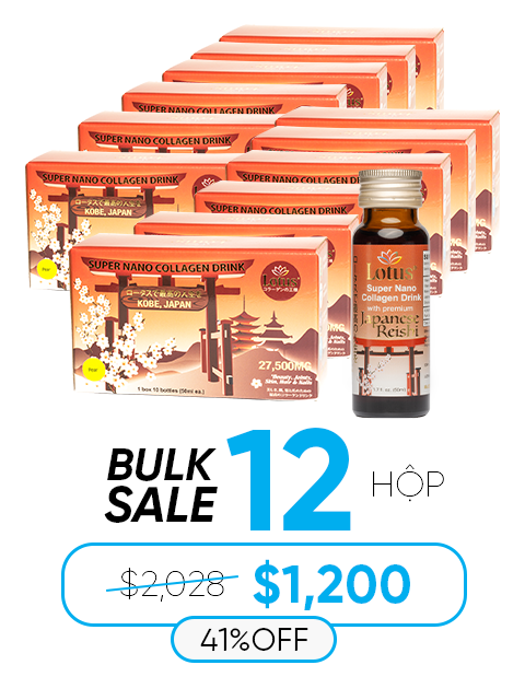 JAPANESE SUPER COLLAGEN REISHI PLUS 27,500MG - HOA ANH ĐÀO SAKURA 桜花エキス