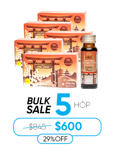 JAPANESE SUPER COLLAGEN REISHI PLUS 27,500MG - HOA ANH ĐÀO SAKURA 桜花エキス