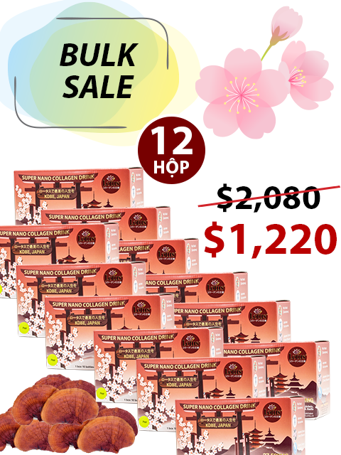 BULK 12 BOXES - SUPER COLLAGEN REISHI PLUS 27,500MG