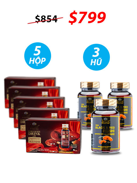 COMBO SUPER PREMIUM REISHI - DOUBLE WELLNESS 内なる力、美しさを育む